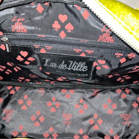 Lux de Ville Cosmic Chartreuse Sparkle Purse - Picture 10 of 15